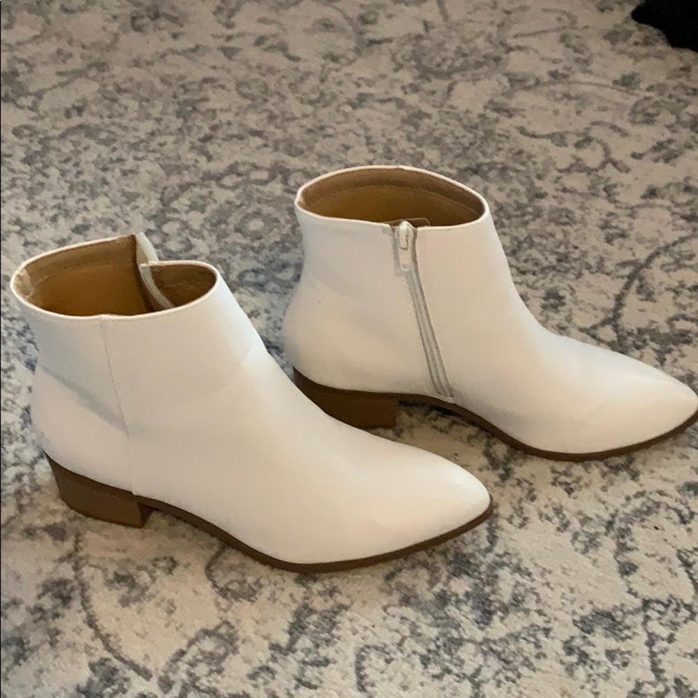 White booties